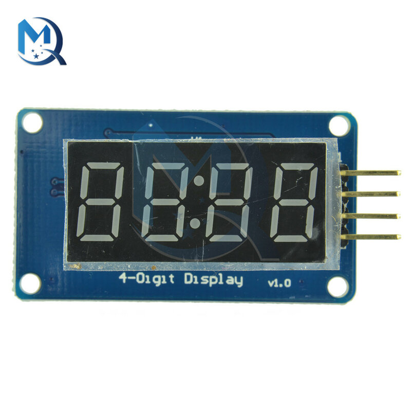 4-значный дисплей TM1637, 0,36 дюйма, красная, синяя плата, часы, красная анодная цифровая трубка для Arduino