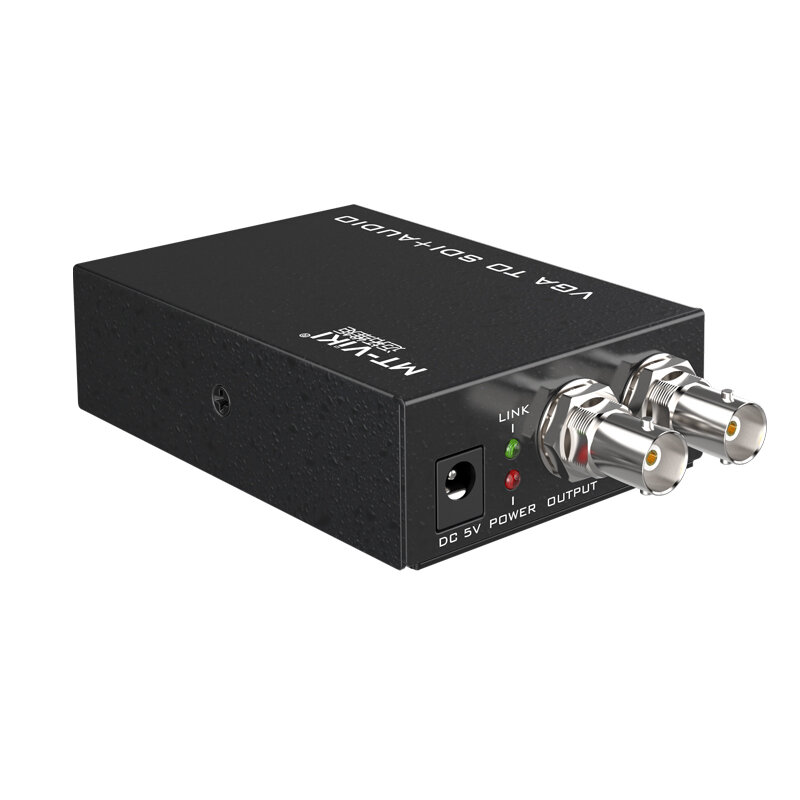 Convertisseur audio vers SDI, MT-VS12 1080P, 3G HD SD VGA + Audip