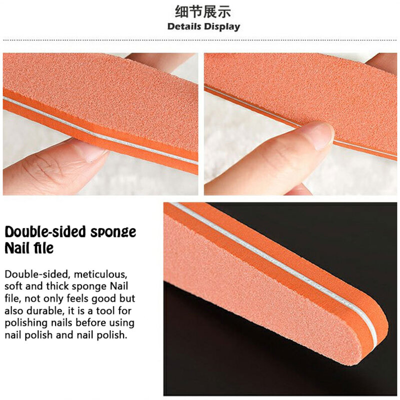 9 Stks/set Nail Set Art Zand Bestanden Buffer Spons Blok Brush Cuticle Pusher Gel Polish Kit Acryl Manicure Gereedschap Manicure set