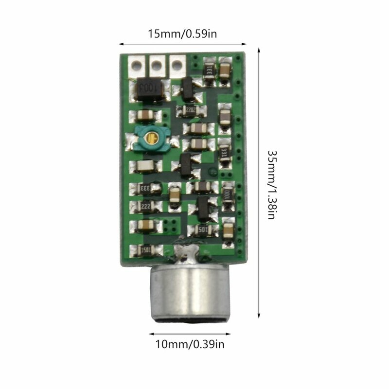 Micro transmisor FM 0,7-9 V 88 MHZ-108 MHZ Mini micrófono escucha Dictagraph Interceptor