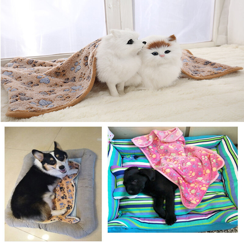 Manta de lana suave y esponjosa para mascotas, almohadilla cálida y cómoda para hámster, Perro y gato, alta calidad
