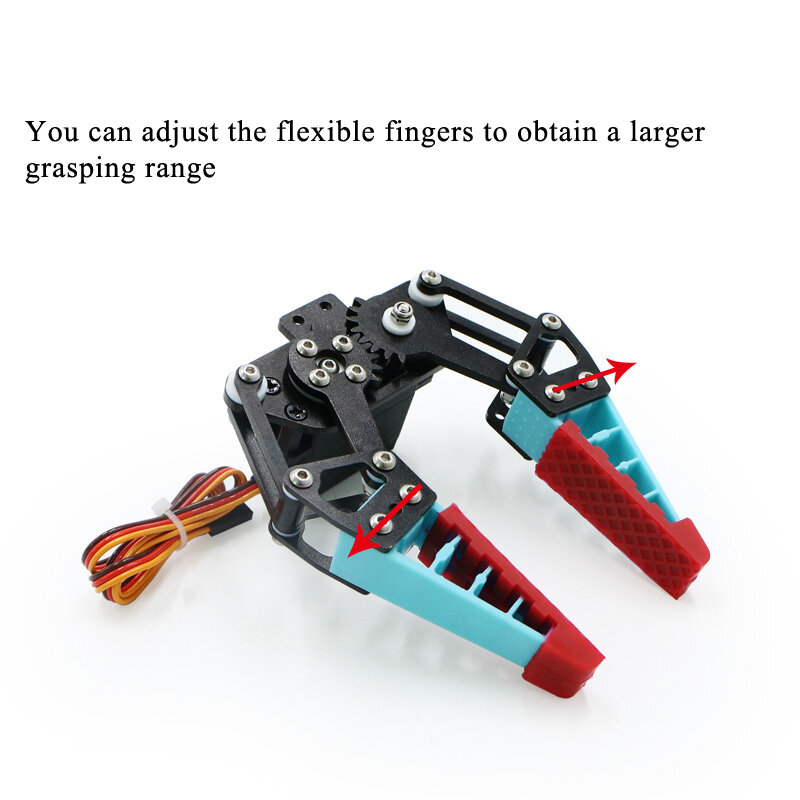 Najnowszy elastyczny Robot pazur Bionic elastyczne mechaniczne ramię palec z silikonowym antypoślizgowym chwytakiem oprogramowanie adaptacyjne sterowanie serwo