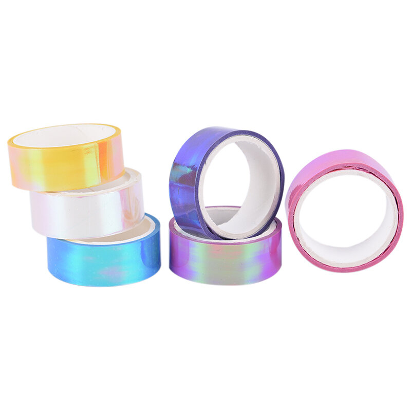 500Cm Holografische Rg Prismatic Glitter Tape Hoops Stok Ritmische Gymnastiek Decoratie