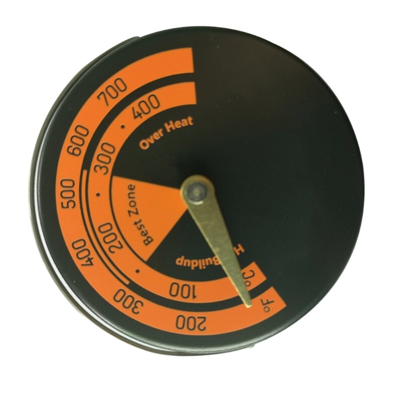 Termometer Kompor Kipas Perapian Magnetik untuk Pengukur Suhu Log Wood Burner K9FA