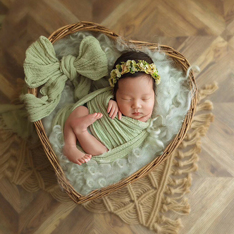 Fotografia Props for Baby Shoot, Studio Woven Basket, Photo Prop, Acessórios recém-nascidos