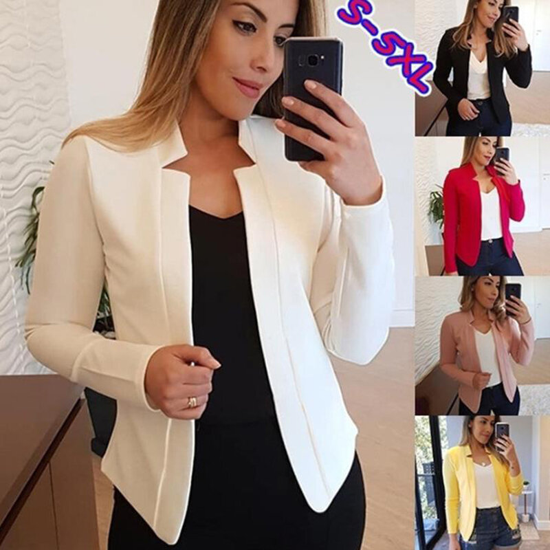 Женский блейзер с карманами, несколько цветов, для работы и отдыха, 2020