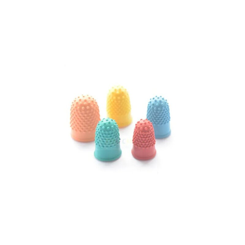 5Pcs Counting Cone Rubber Thimble Protector Sewing Quilter Finger Tip Craft Needlework Sewing Accessories Kitchen Accessories