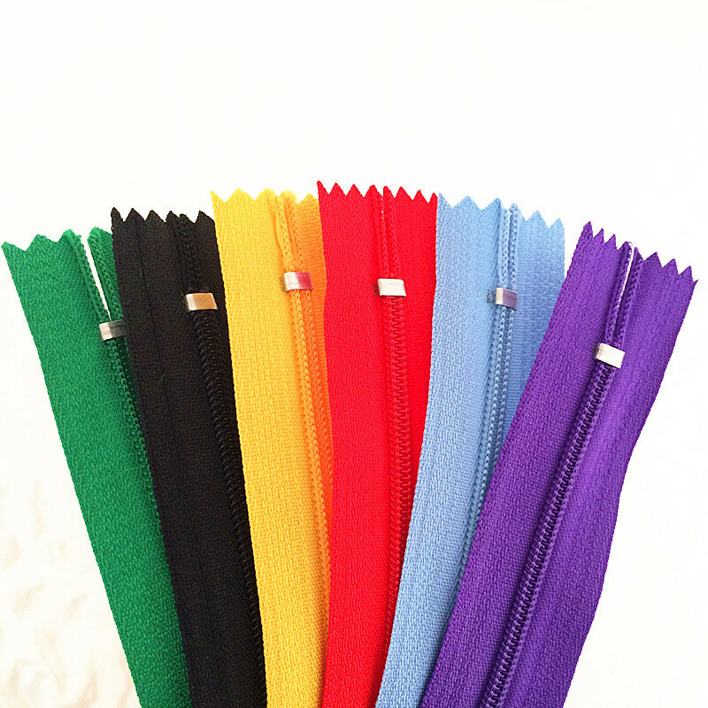 10pcs 3# 10 cm/15cm/18cm/20cm/25cm/30cm/35cm/40cm/50cm/55cm/60cm  Nylon Coil Zippers Tailor Sewer Craft Crafter's (20 colors)