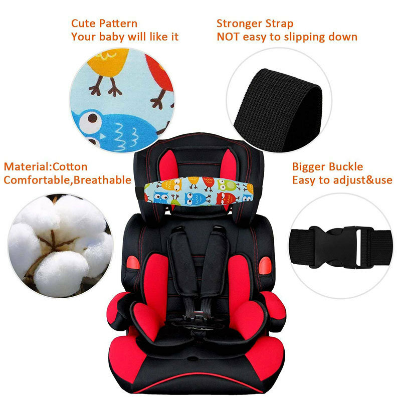Asiento de coche para bebés, cinturón ajustable para niños, apoyo para la cabeza