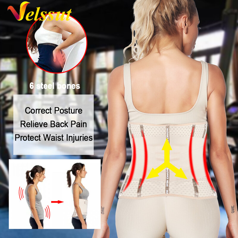 Velssut Women Waist Trainer Body Shapers Slimming Tummy Control Belt Waist Cincher Wholesale Corset Belly Postnatal Bandage