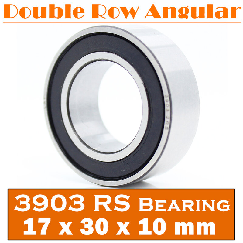 3903-2RS Bearing 17*30*10 mm ( 1 PC ) 3903 2RS Double Row Sealed 3903 RS Angular Contact Ball Bearings