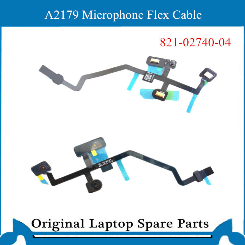 Cabo microfone flexível, para macbook air 13 polegadas, a2179 cabo 821-02740
