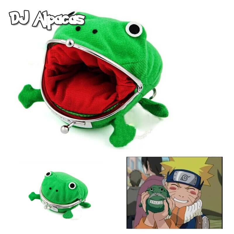 Cosplay Uzumaki, porte-monnaie Anime Naruto, en forme de grenouille, portefeuille en peluche douce