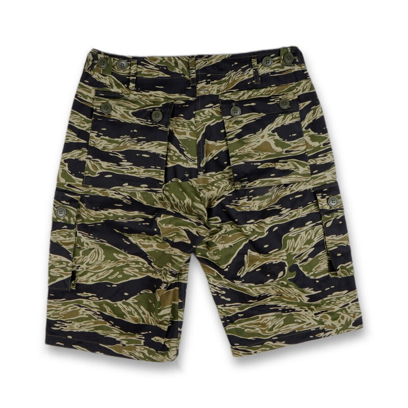 Pantalones cortos deportivos de camuflaje TCU, con estampado de tigre del Ejército de los Estados Unidos, guerra de Vietnam, WWII WW2