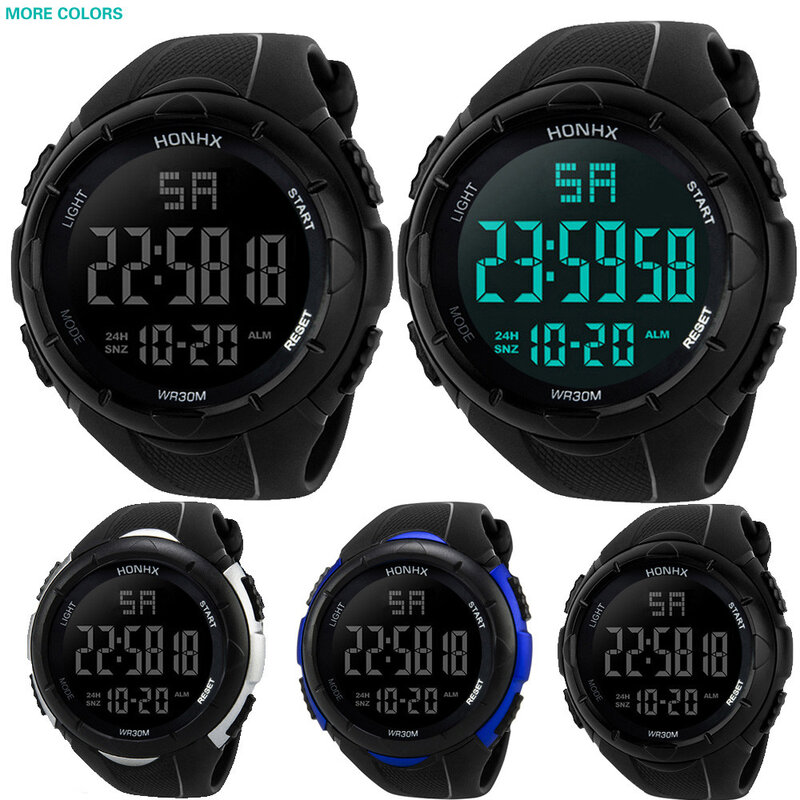 CCQ Männer Analog Digital Sport LED Wasserdichte Armbanduhr Zifferblatt Silikon Armbanduhr deportivo hombre reloj digital montre F1