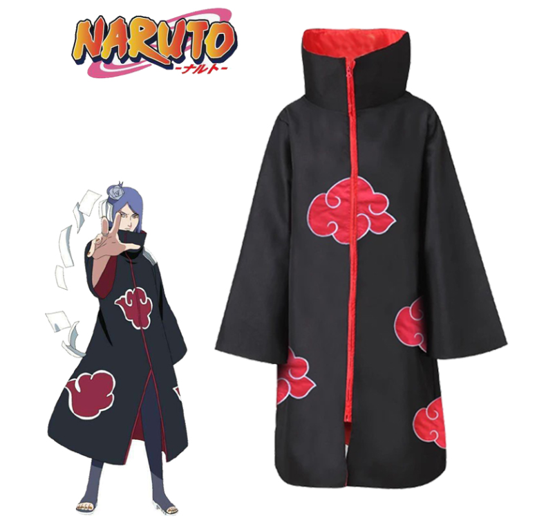 S-XXL Costume di Naruto Akatsuki Mantello Cosplay Sasuke Uchiha Cosplay Del Capo Itachi Vestiti Cosplay costume