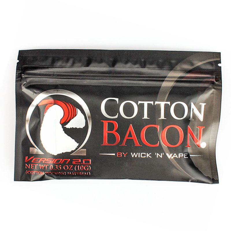 10pcs/bag organic bacon cotton vape better than cotton for RDA RTA Atomizer Accessories