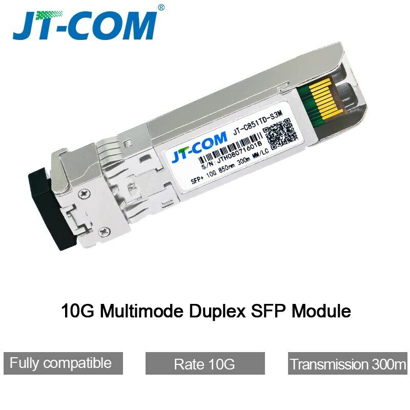 10G SFP + módulo LC SFP duplex Multi-Mode 850nm 300m SFP Switch de fibra SFP-10G-SR com Cisco / Mikrotik / Huawei Switch totalmente compatível