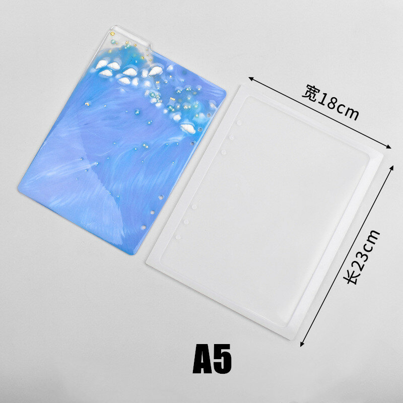 DIY Notebook Silicone Mold A5 A6 A7 High Mirror Surface Notepad Crystal Epoxy Resin Mold