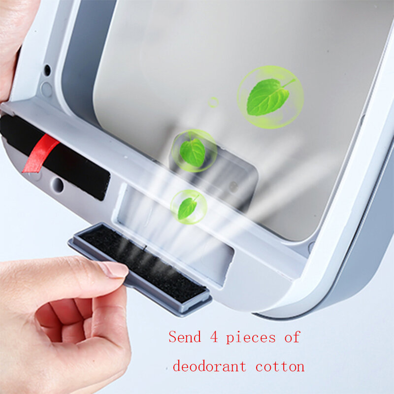 XiaoGui الذكية صندوق مهملات بمستشر يمكن الإلكترونية التلقائي الحمام المنزلية المرحاض مقاوم للماء التماس ضيق كوبو باسورا
