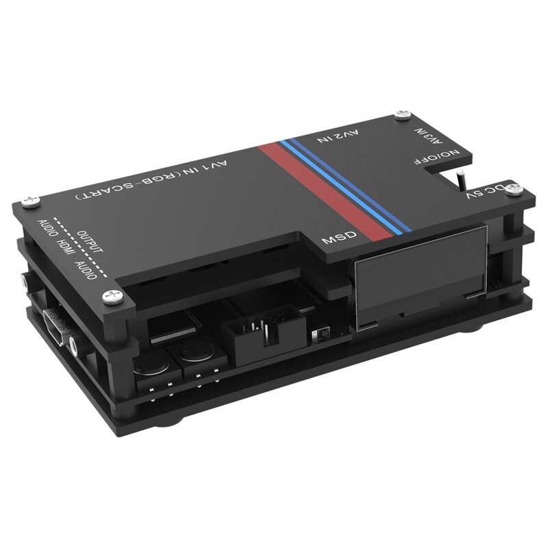Convertidor de vídeo OSSC-X Pro HDMI, edición mejorada, adecuado para conversión de vídeo HD de consolas de juegos Super Retro, enchufe europeo