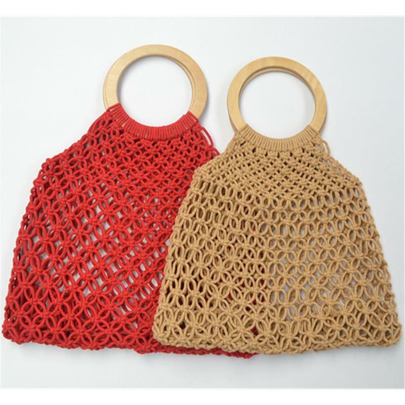 Женская плетеная Сумка из ротанга, летняя пляжная соломенная сумка 35 х30 см с медной пряжкой и хлопковой нитью, a6279