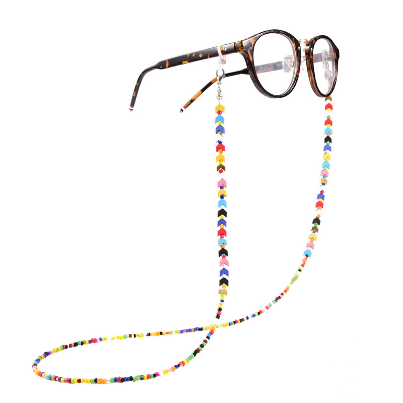 Cordão para óculos de leitura feminino, 72cm, cordas de pescoço, para mulheres, minério de ferro, pedras