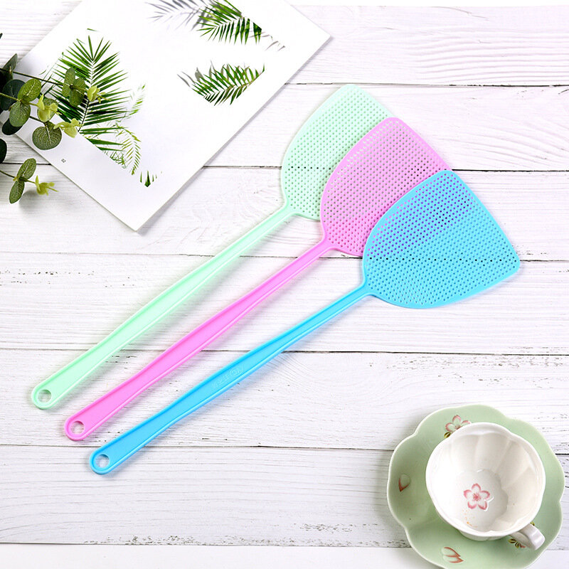 3 Pcs Fly Swatter Manual Swat Pest Control Prevent Pest Baffle Mosquito Tool Handle Home Fly Swatter Mosquito Repellent Tool