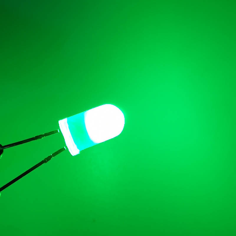 Светодиодная лампа с бусинами F5, 5 мм, красный, желтый, синий, зеленый, белый диодный индикатор