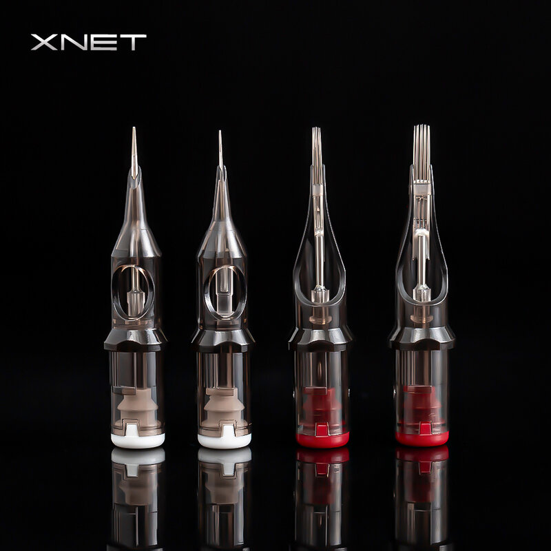 XNET VREX 20pcs Tattoo Cartridge Needle Round Liner Disposable Sterilized Safety Permanent Makeup Tattoo 01rl 03rl 05rl 07rl