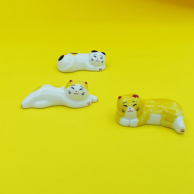 Palet Stand Display Rak Pena Kuas Cat Keramik Binatang Lucu untuk Perlengkapan Seni Lukisan Akrilik Guas Cat Air
