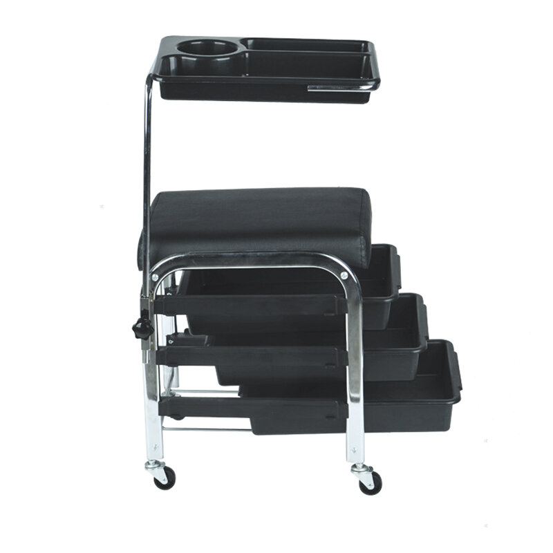 педикюрная подставка Мобильная маникюрная станция, стул для педикюра, стул на колесиках, поднос для хранения, тележка, оборудование для салона красоты