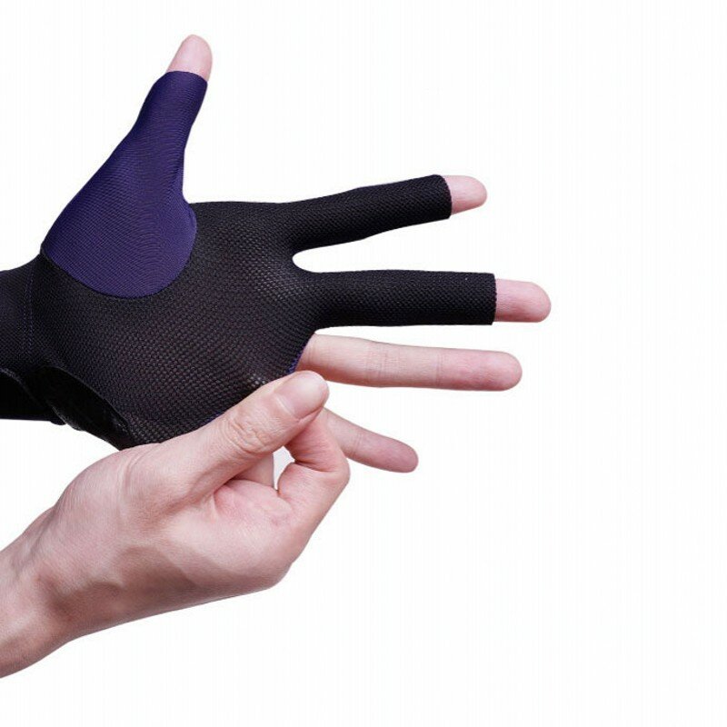 Banguela-luva de bilhar com design profissional, luva para mão esquerda e bilhar com abertura de dedo (opcional)
