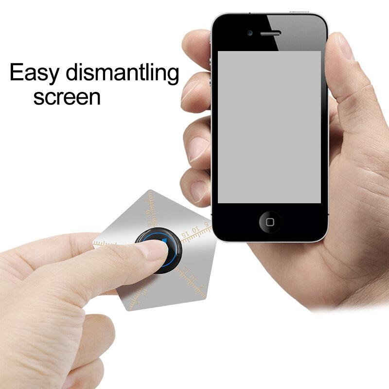 5 Buah 0.1Mm Ultra-tipis Fleksibel Baja Nirkarat Pry Bar Kartu Penghapusan Linggis Cocok untuk Alat Perbaikan Ponsel