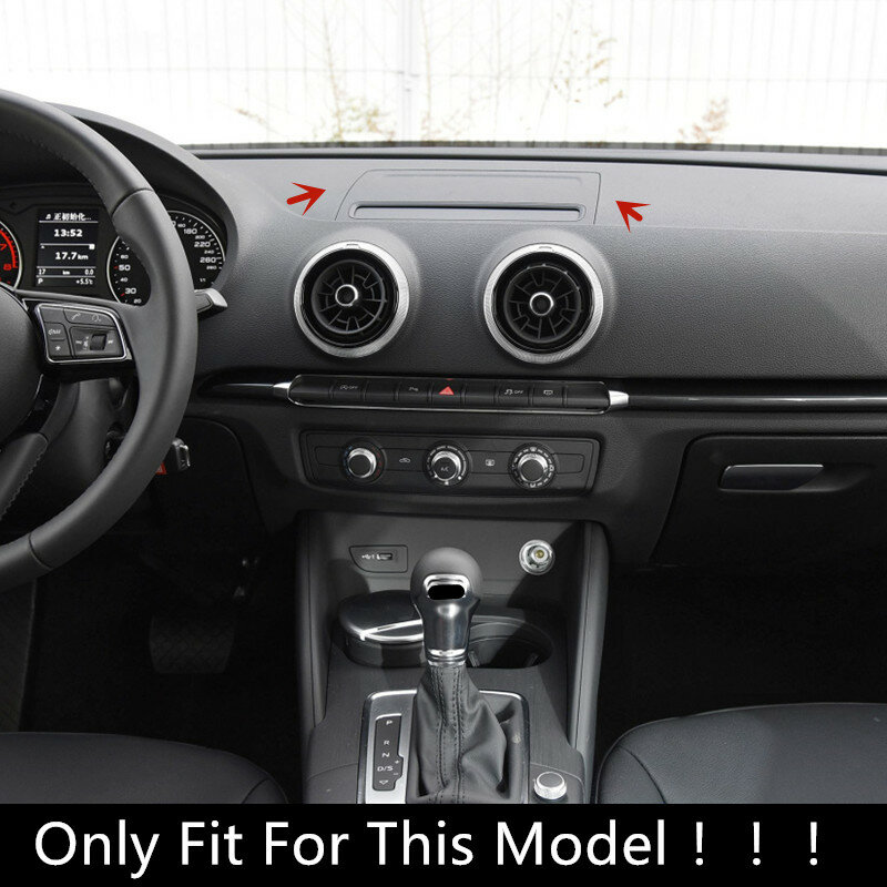 Car Styling Console Central Navegação Tela Painel Decoração Adesivo, Acessórios De Fibra De Carbono, Guarnição para Audi A3, 8V, S3, 2014-2019
