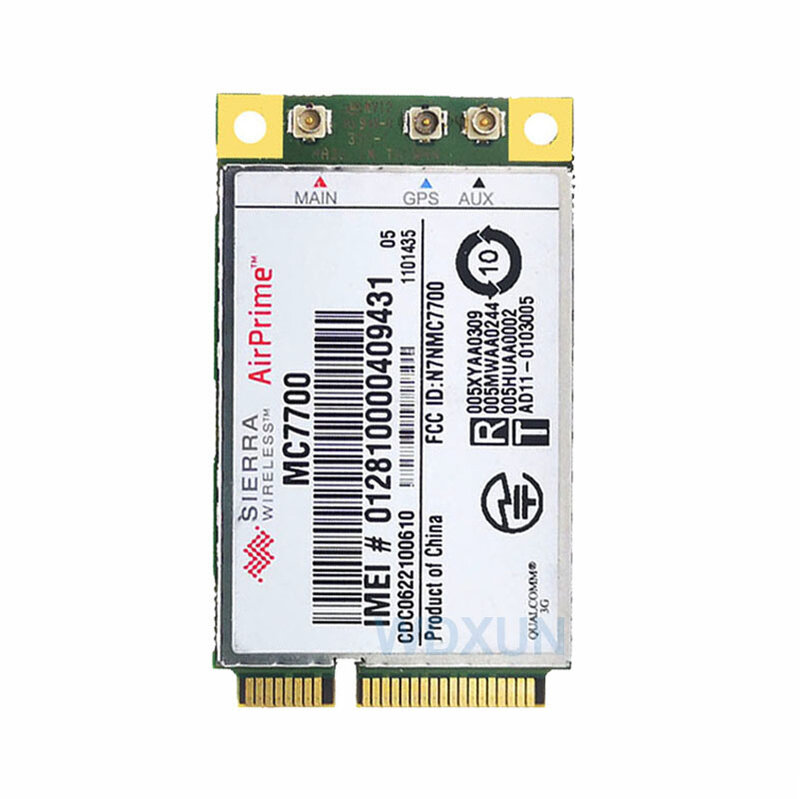 Mở Khóa 4G WWAN GPS Sierra MC7700 Mini PCI Express GOBI4000 HSPA + 4G LTE 100Mbps WLAN Thẻ GPRS Module