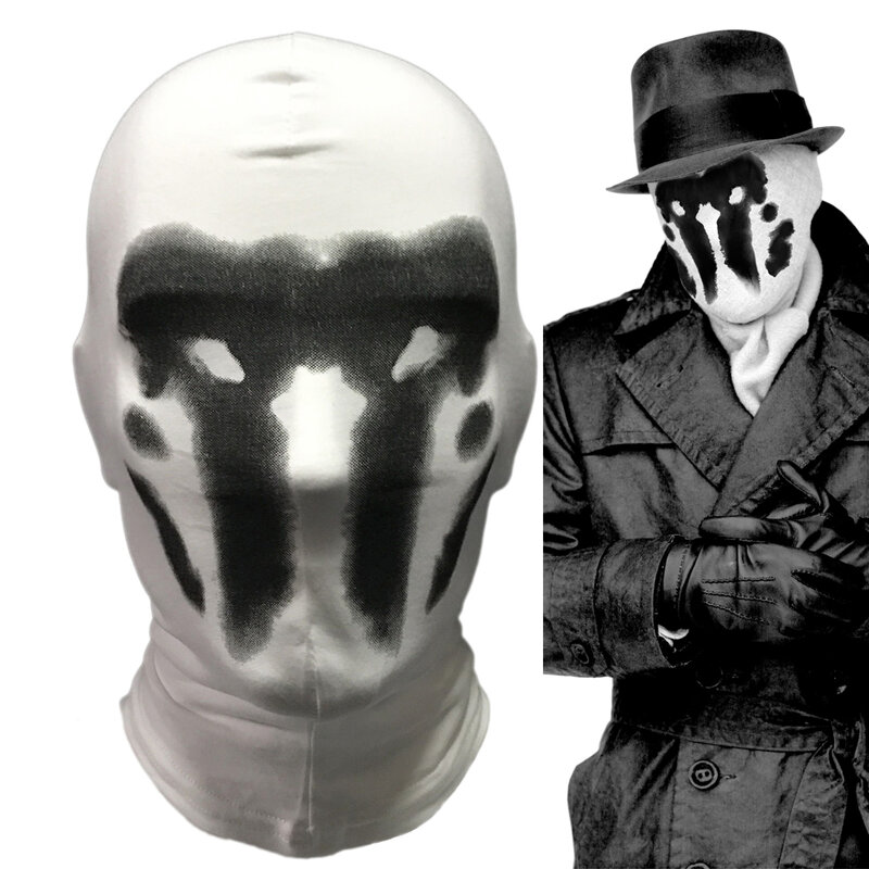 Watchmen Rorschach Face Mask มายากลผ้าพันคอ Windproof สกีเดินป่าตั้งแคมป์วิ่งขี่จักรยานกีฬา ScarfHeadwear Face Shield