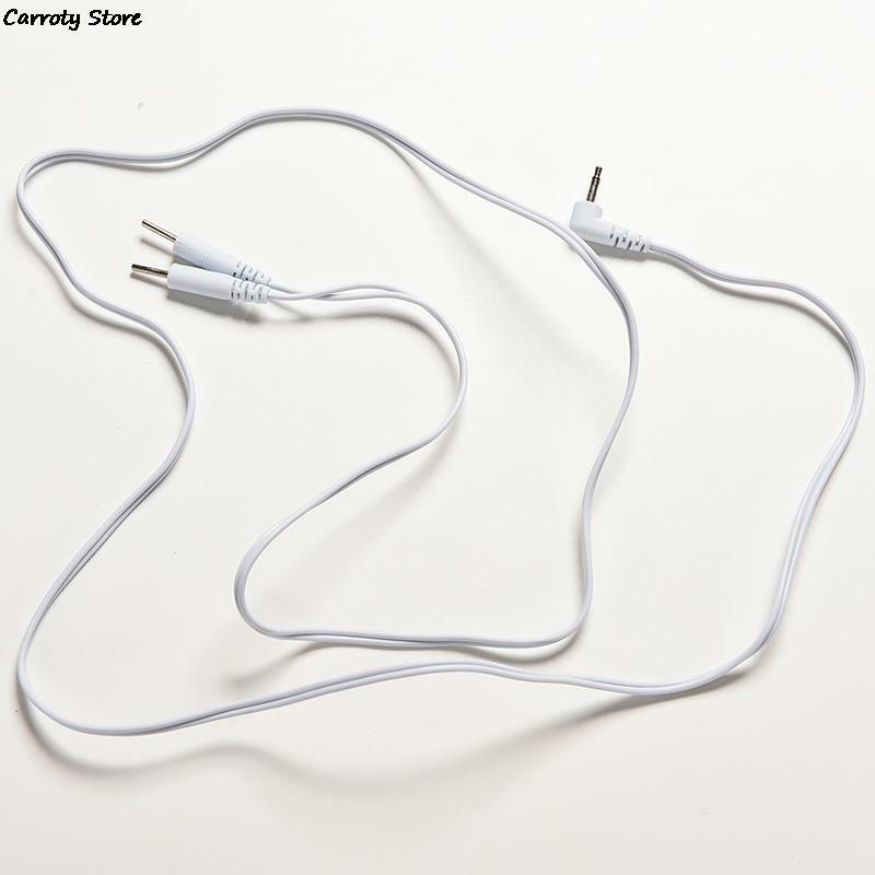 Zehn Massager 2,5mm Verbindung Massage & Entspannung Weiß Elektro Elektrode Blei Drähte Kabel