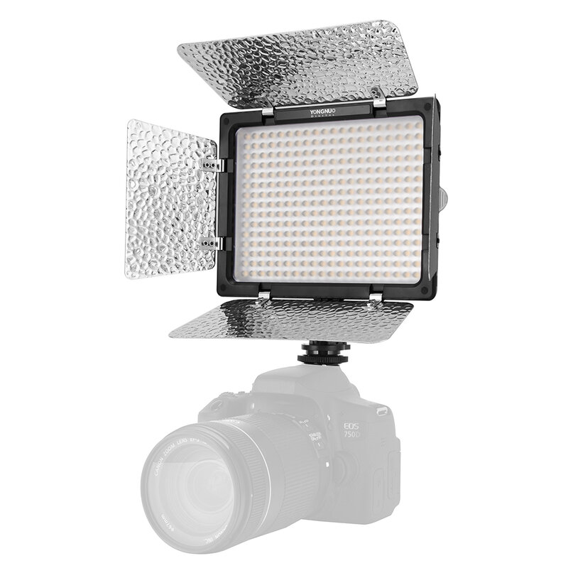 YN300ใหม่ III YN300III 3200K-5500K กล้อง CRI95ภาพถ่าย LED แฟลชวิดีโออุปกรณ์เสริมพร้อมอะแดปเตอร์แปลงไฟ AC + อุปกรณ์แบตเตอรี่ NP770