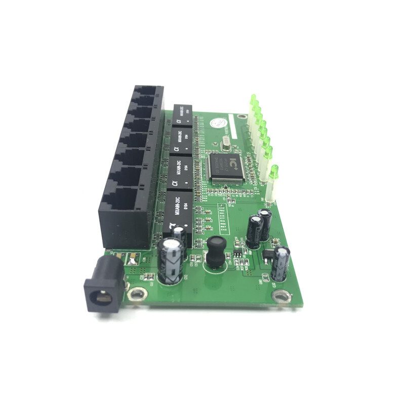 OEM 10 / 100 Мбит/с RJ45 8 портов модуль переключателя быстрого Ethernet Lan концентратор вилка США ЕС 5 в адаптер питания сетевой коммутатор материнская плата