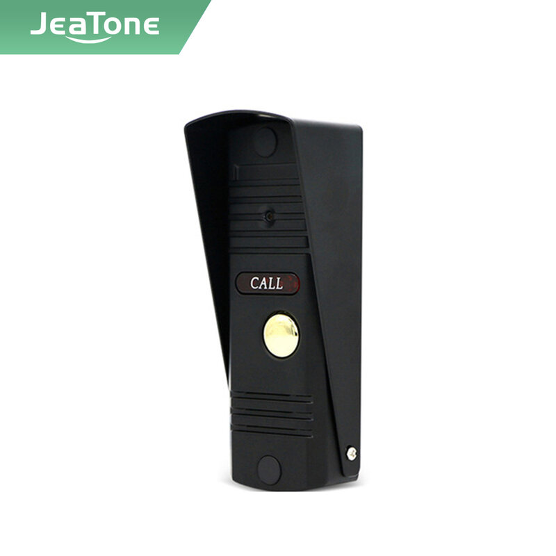 Jeatone Tuya smart video intercom button doorbell Support WIFI remote control unlock door phone with camera 84201 Black
