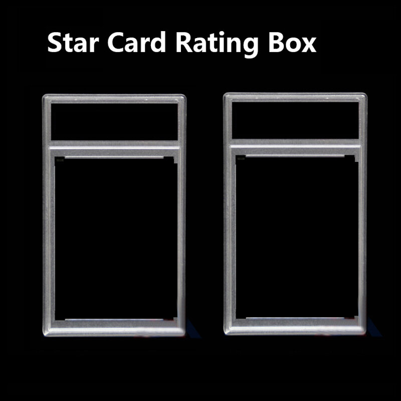 Juego de bloques de construcción de tarjetas comerciales, caja de identificación de tarjetas psa Star, fundas de losa, Material acrílico, 2 uds.