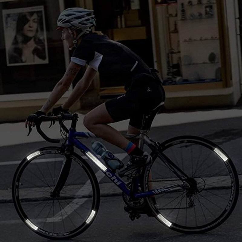 Reflektierende Sicherheit Aufkleber Warnung Auffälligkeit Band Film Streifen Fahrrad Zubehör
