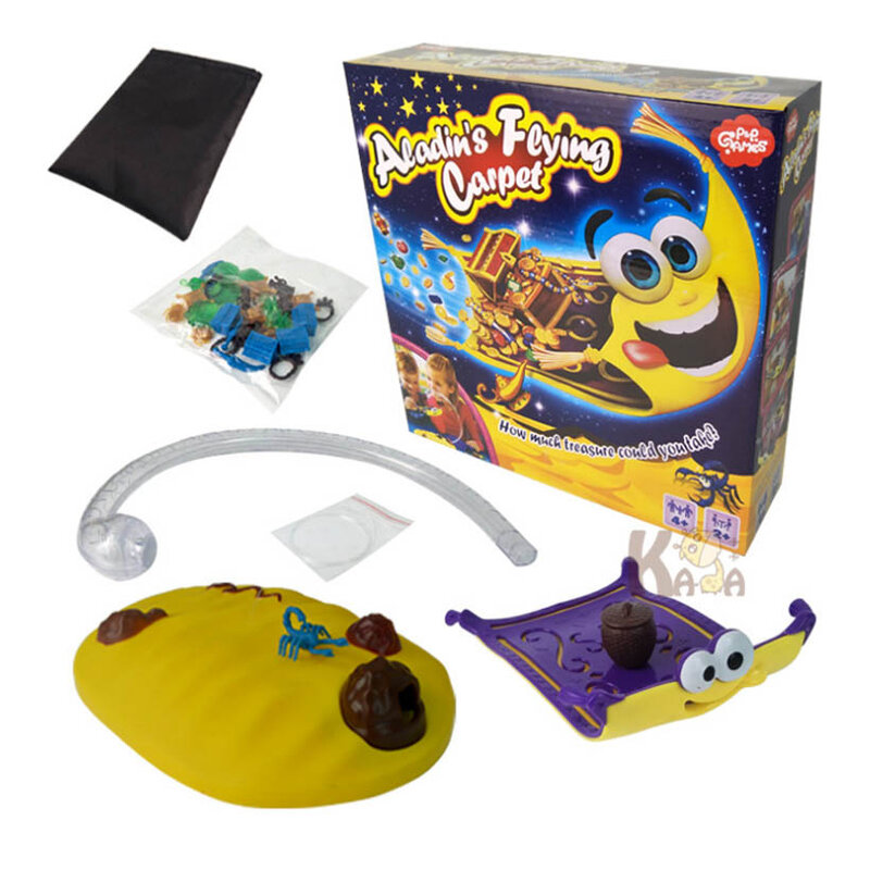 Magiczny latający dywan Aladdin może wchodzić w interakcje z krewnymi i przyjaciółmi, aby pomóc dzieciom uczyć się umiejętności równowagi i wiedzy