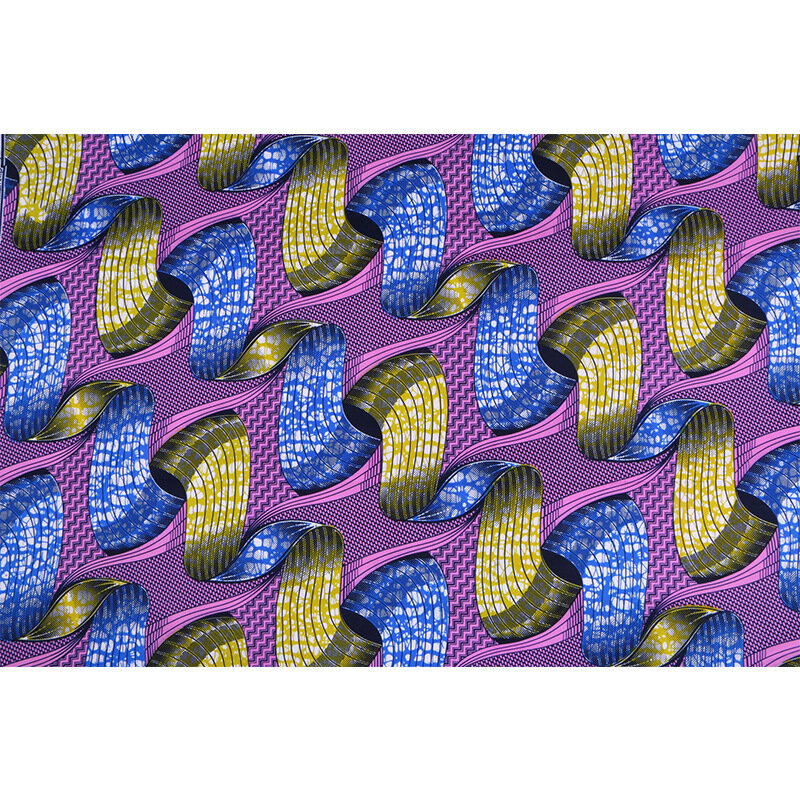 2020 wosk afrykański ładny wzór wydruku prawdziwy wosk materiał poliestrowy Tissu tkaniny do szycia