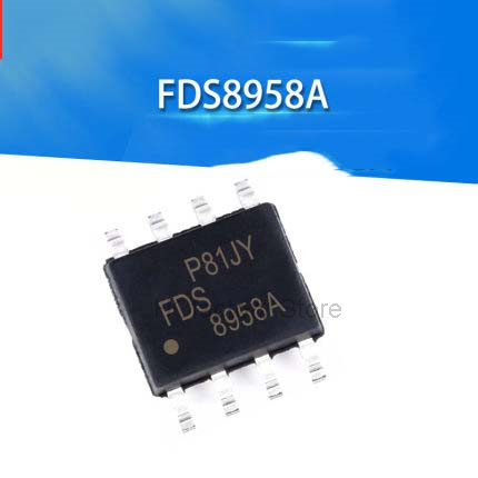 أصلي 10 قطع/مجموعة FDS8958A FDS8958 8958A FDS8958B SOP-8 LCD لوحة الجهد العالي رقاقة مشتركة سيشيبالجملة قائمة وقفة واحدة
