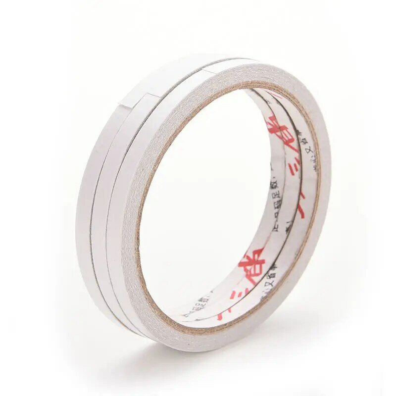 Strong Adhesion Double Sided Sticky Tape White Powerful Doubles Faced Adhesive Office School Supplies 6mm x 10m 1 Pcs