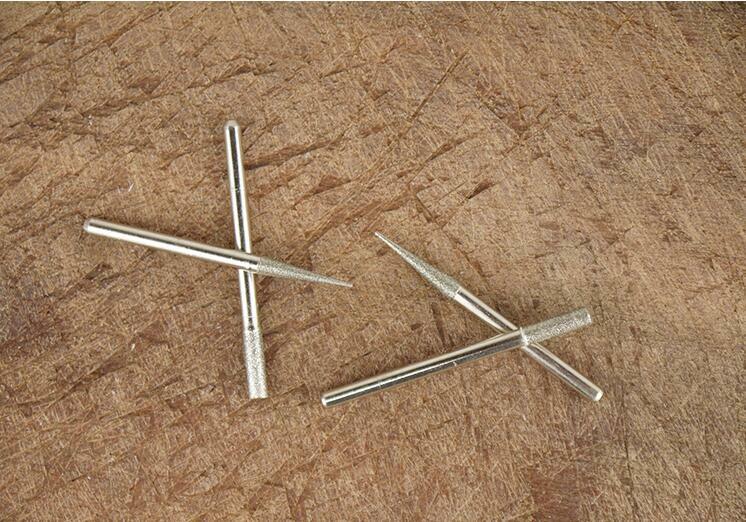 3x3mm Cylindrical Electroplate point diamond grinding carving needle Alloy Jadeite ceramics grind rod NO.C0340
