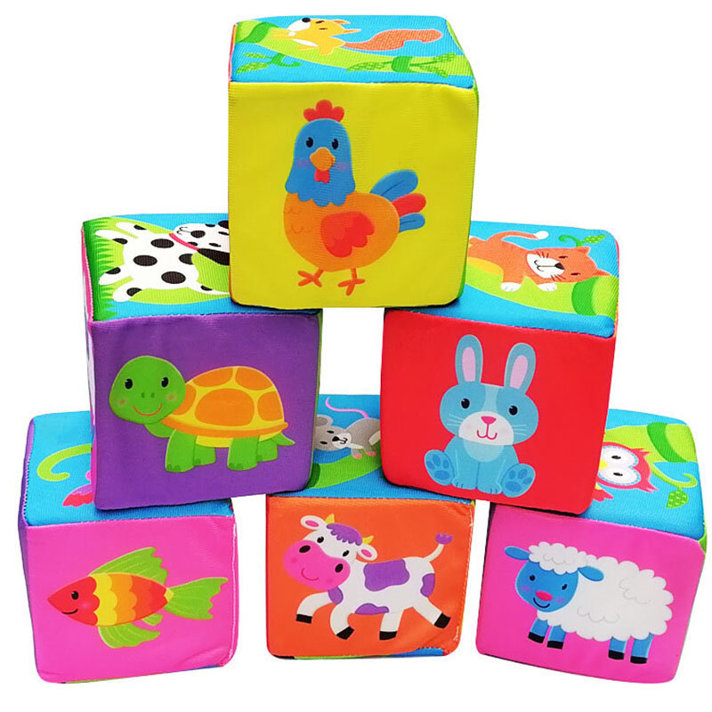 Baby Mobile Magic Cube giocattolo per bambini peluche pochette sonagli primi giocattoli educativi per neonati 0-12 mesi