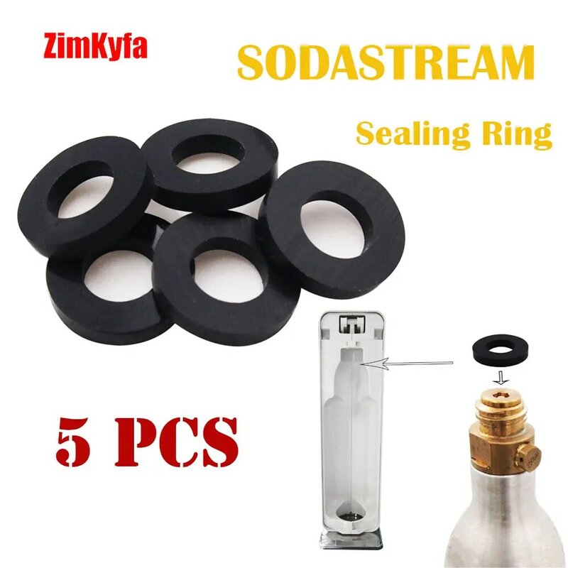 Soda Machine Gaskets,Silicone Material.Suitable for Sealing Gaskets of Tr21-4 Soda Machines,5Pieces